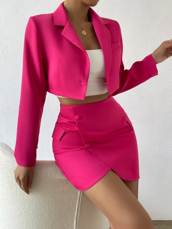 Tailleur rose chic – Image 3